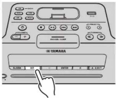 YAMAHA TSX132B - Set the alarm time and alarm type - 3