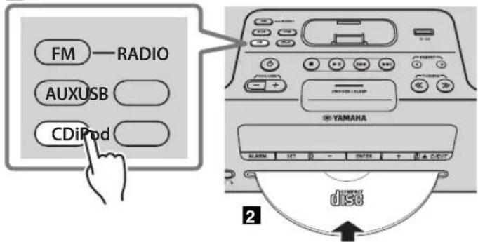 YAMAHA TSX132B - Wiedergabe einer CD - 2