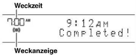 YAMAHA TSX132B - Einstellen der Weckzeit und des Weckertypes - 8