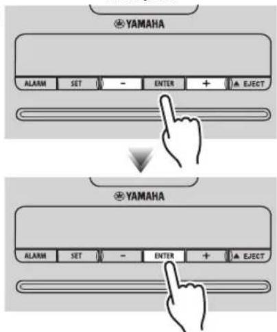 YAMAHA TSX132B - ADJUSTING THE CLOCK - 1
