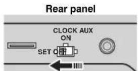 YAMAHA TSX132B - ADJUSTING THE CLOCK - 1