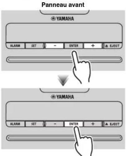 YAMAHA TSX132B - RéGLAGE DE L'HORLOGE - 1