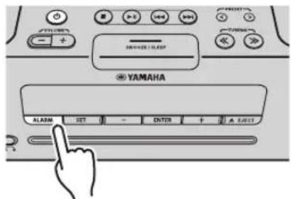 YAMAHA TSX132B - Stänga av alarmet - 1