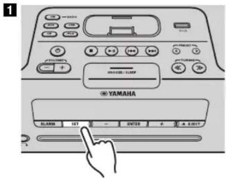 YAMAHA TSX132B - Stall in tidpunkt och typ av alarm - 2
