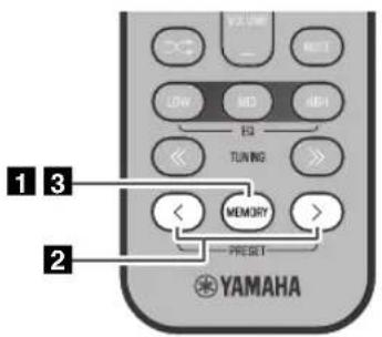 YAMAHA TSX132B - Présélection manuelle - 1