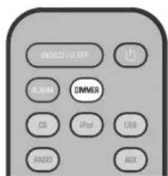 YAMAHA TSX132B - EINSTELLUNG DER HELLIGKEIT DES BEDIENFELDDISPLAYS (nur Fernbedienung) - 1