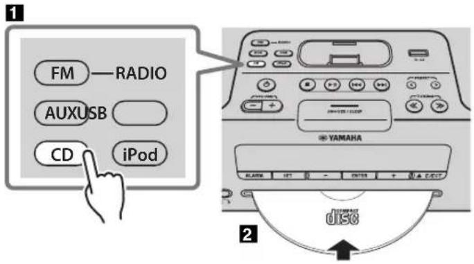 YAMAHA TSX132B - Naar een cd luisteren - 1