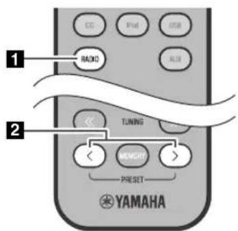 YAMAHA TSX132B - Bb6op npedBaPnteIbHo hAcTpoEHHbIX FM-paNoctaHcN - 2