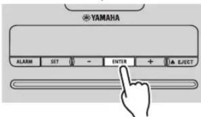 YAMAHA TSX132B - REGOLAZIONE DELL'ORLOGIO - 3