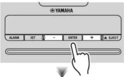 YAMAHA TSX132B - REGOLAZIONE DELL'ORLOGIO - 2