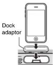 YAMAHA TSX132B - Placing your iPod in the iPod dock - 1