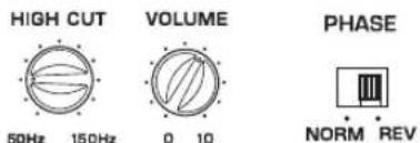 YAMAHA NSSW310 - Example 2. Lorsque ce caisson de graves est utilise en combinaison avec des enceintes avant a deux voies, de suspension acoustique de 20~cm ou de 25~cm - 1