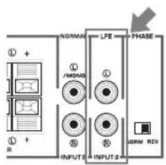 YAMAHA NSSW310 - ■Conexión a los terminales LFE (INPUT3) - 1