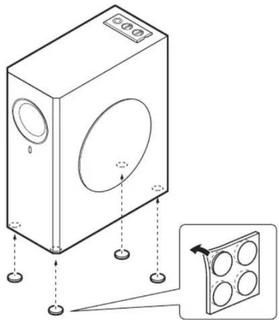 YAMAHA NSSW310 - ATTACHING THE NON-SKID PADS - 1