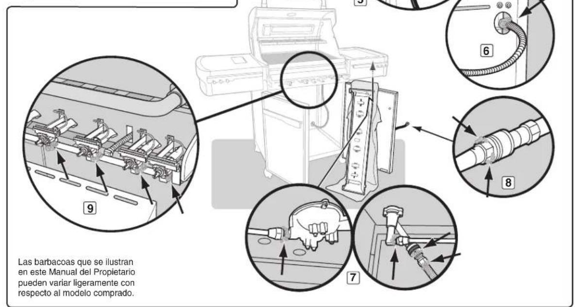 WEBER Summit E470 - Vuelva a instalar el panel de control - 1