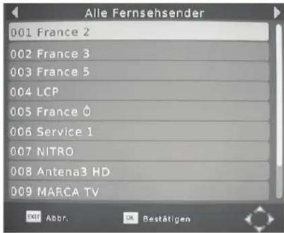 XORO HRT 7515 - Senderliste - 1