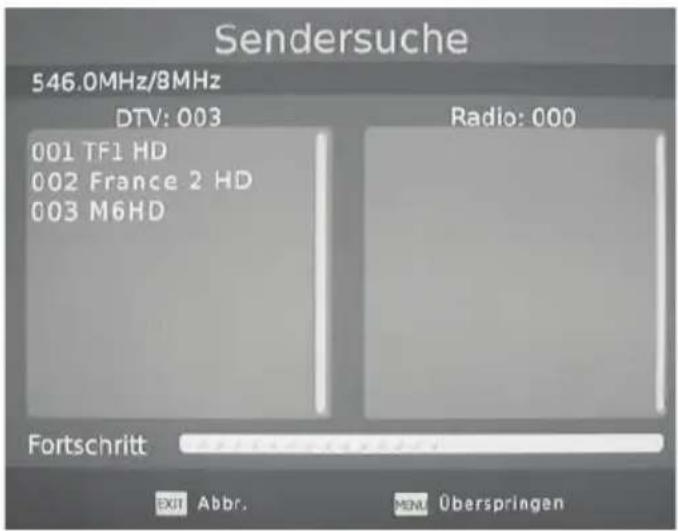 XORO HRT 7515 - Sendersuche - 1