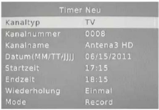 XORO HRT 7515 - Timerprogrammierung - 2