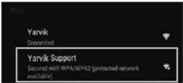 Yarvik Xenta 7c - Secured Network, Type password then press Connect. - 1
