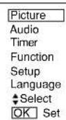 YAMAHA PDM4210 - Example: Selecting the Picture screen - 2