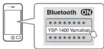 YAMAHA YSP1400 - Jumelage d'un périphérique Bluetooth avec l'appareil - 3