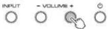 YAMAHA YSP1400 - Make the unit learn the volume (+) operation. - 1