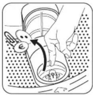 ZANUSSI ZWHB7140P - Het afvoerfilter schoonmaken - 3