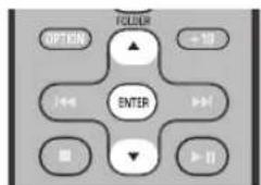 YAMAHA MCR042 - ◆ Sélection de dossiers (télécommande uniquement) - 1