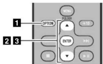 1 OPTION FOLDER 2 3 ENTER RE +10 +11 +12