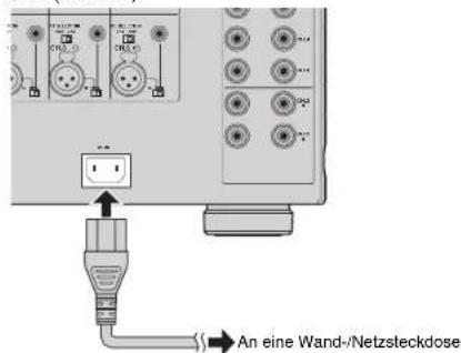 YAMAHA MXA5000 - Anschlieben des Netzkabels - 1