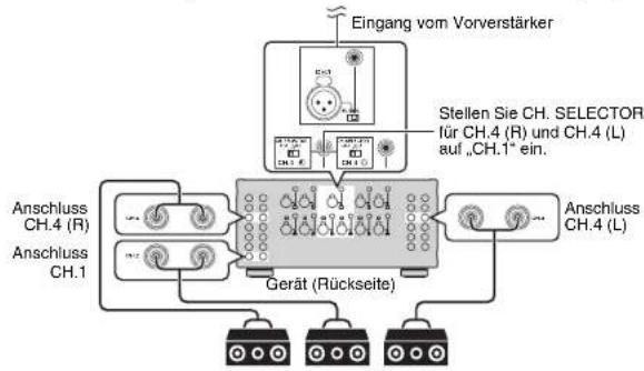 YAMAHA MXA5000 - Verwendend dreier Laufsprecher für einen Kanal (Multi-Speaker) - 1