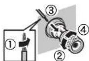 YAMAHA MXA5000 - Conexión de los cables de los altavoces - 1