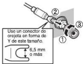 YAMAHA MXA5000 - Utilización de un conector de orejeta en forma de Y - 1