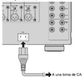 YAMAHA MXA5000 - Conexión del cable de alimentación - 1