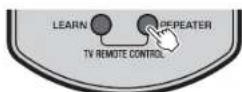 YAMAHA YAS93 - Håll ned REPEATER-knappen på ljudplankans fjärrkontroll i minst 3 sekunder för att aktivera/avaktivera TV Remote Repeaterfunktionen. - 1
