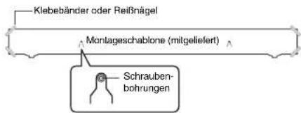 YAMAHA YAS93 - So montieren Sie das Gerät an der Wand - 1