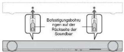 YAMAHA YAS93 - So montieren Sie das Gerät an der Wand - 3
