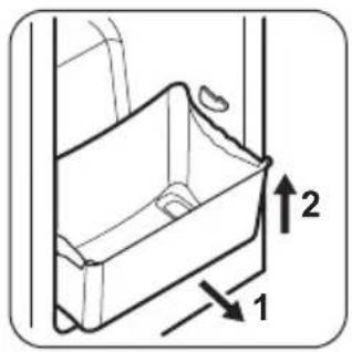ZANUSSI ZRB34214XA - Retrait des bacs de congélation du congélateur - 1