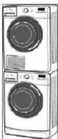WHIRLPOOL AZAHP 7671 - Stacking on a washing machine - 1