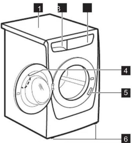 ZANUSSI ZWF91483W - VUE D'ENSEMBLE DE L'APPAREIL - 1