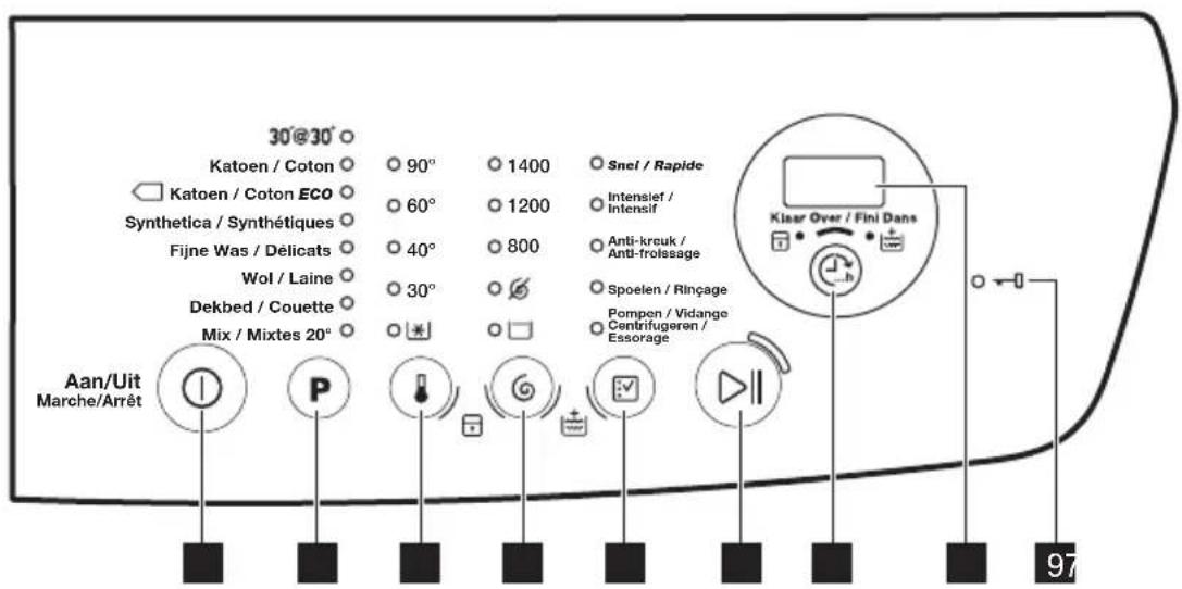 ZANUSSI ZWF91483W - BEDIENFELD - 1