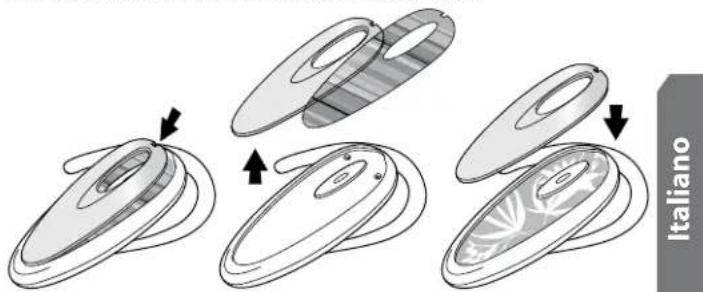 JABRA BT160 - Per Inserire il design preferito nel Jabra BT160: - 1