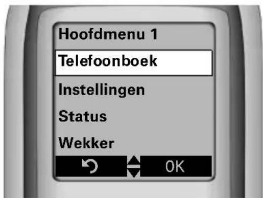 SIEMENS optiPoint WL2 professional - Hoofdmenu - 1