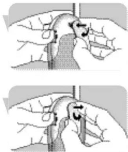 PHILIPS SCD468 - Retirar o clip para cinto - 1