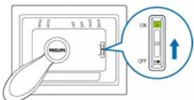 PHILIPS 7FF1AW - Mise sous tension du cadre photo - 1