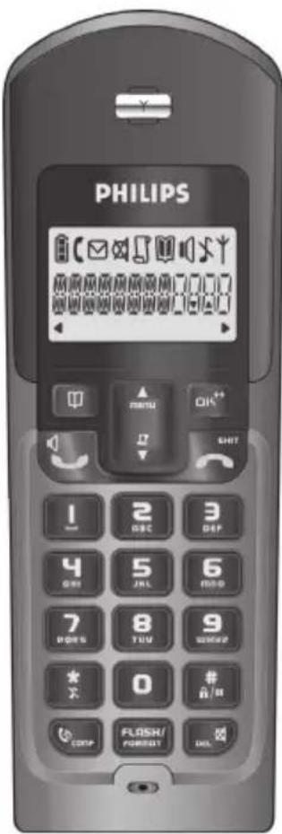 PHILIPS DECT2250G - VTouché Menu et Navigation vers le haut - 1