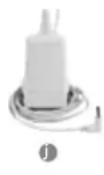 PHILIPS SPD5120CC - the control handle (a), battery pack (i) or mains power lead (j). - 2