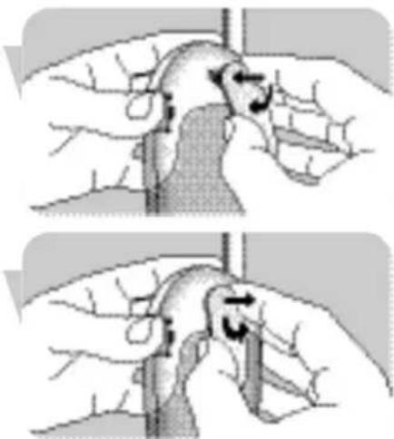 PHILIPS SCD464 - Abnehmen des Gurtel-Clips - 1