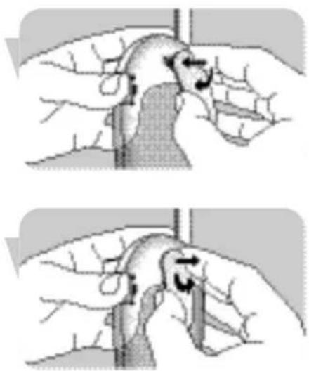 PHILIPS SCD464 - Scollegare il gancio da cintura - 2