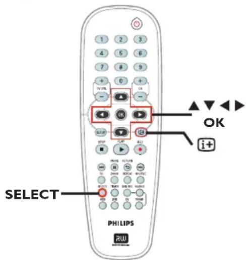 PHILIPS HTS5800H - Utilisation des options ⓘ+ (INFO) options - 1